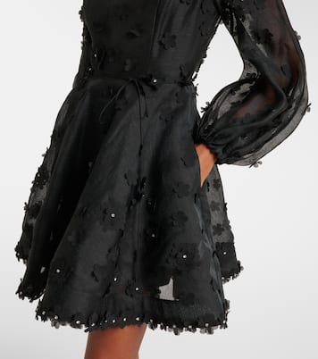 Matchmaker Lift Off linen and silk minidress | Zimmermann