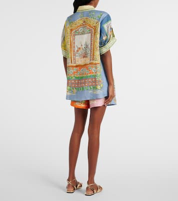 Chemise Monte imprimée en lin | Alémais