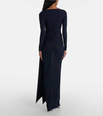 Semi-sheer gathered gown | Alex Perry