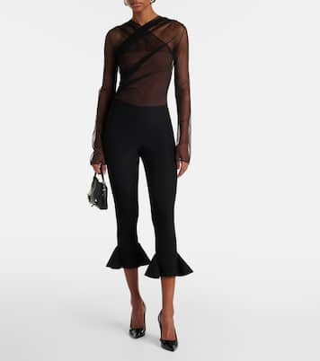 Cropped flared capri pants | Nensi Dojaka