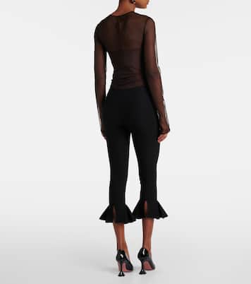 Cropped flared capri pants | Nensi Dojaka