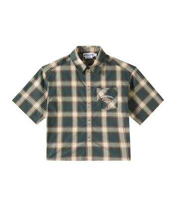 Elyas checked cotton shirt | Bonpoint