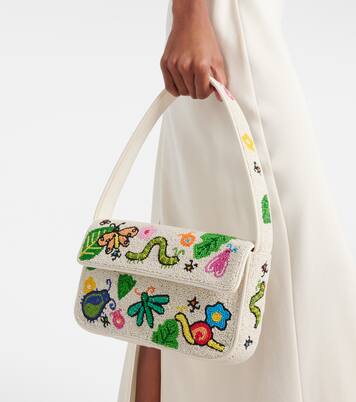 Tommy beaded shoulder bag | Staud