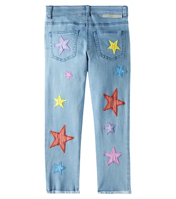 Star patch-appliqué jeans | Stella McCartney Kids