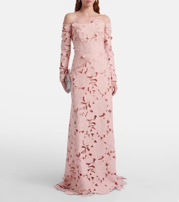 Robe Kasia aus Spitze | Costarellos