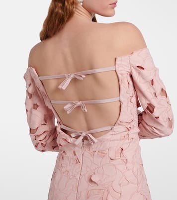 Robe Kasia aus Spitze | Costarellos