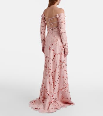 Robe Kasia aus Spitze | Costarellos