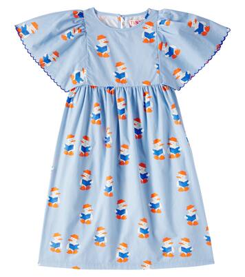 Readers printed scalloped cotton dress | Tinycottons