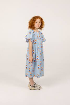 Readers printed scalloped cotton dress | Tinycottons