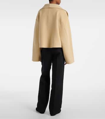 Signature cropped wool doublé jacket | Toteme