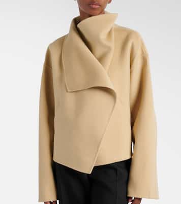 Signature cropped wool doublé jacket | Toteme