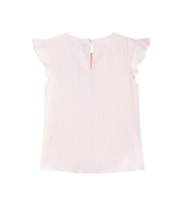 Ellie embroidered cotton seersucker top | Konges Sløjd