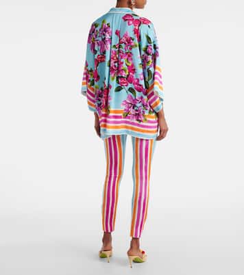 Camicia in misto seta con stampa | Dolce&Gabbana