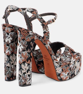 Angela Raschel lamé platform sandals | Missoni