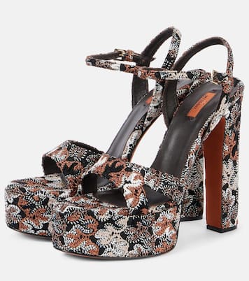Angela Raschel lamé platform sandals | Missoni