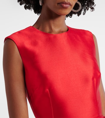 Robe longue Lars en satin | Solace London