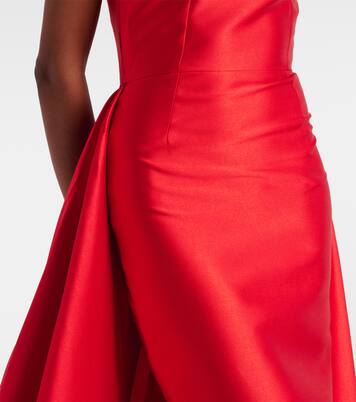 Robe longue Lars en satin | Solace London