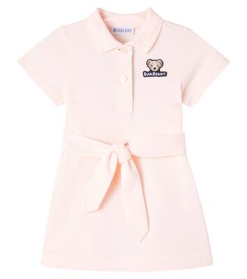 Baby Thomas Bear cotton piqué polo dress | Burberry Kids