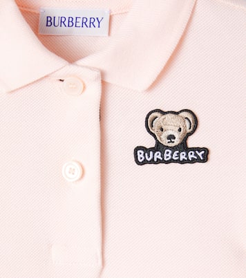 Baby Thomas Bear cotton piqué polo dress | Burberry Kids