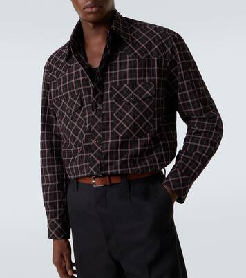 Checked cotton shirt | Lemaire