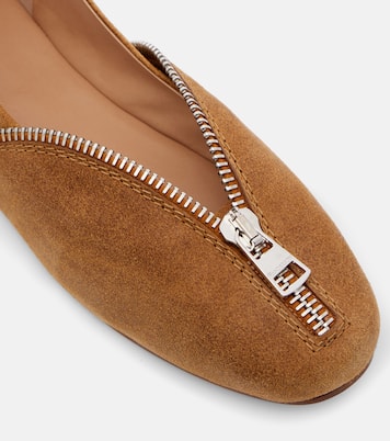 Ballerinas Biker aus Veloursleder | JW Anderson