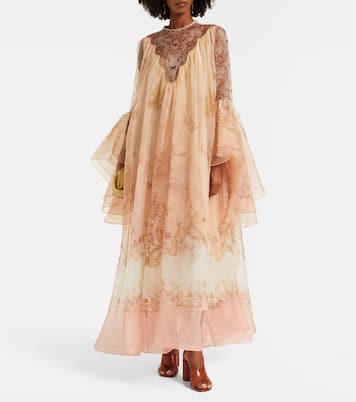 Hypnotic printed silk gown | Zimmermann