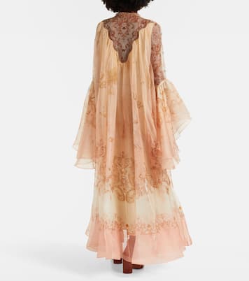 Hypnotic printed silk gown | Zimmermann