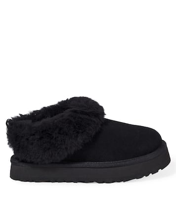 Tazzelle shearling-trimmed suede boots | UGG Kids