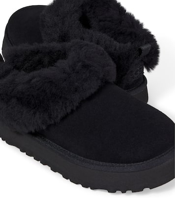 Tazzelle shearling-trimmed suede boots | UGG Kids