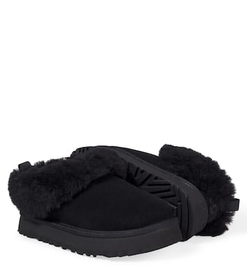 Tazzelle shearling-trimmed suede boots | UGG Kids