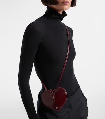 Sac à bandoulière Le Cœur en cuir verni | Alaïa
