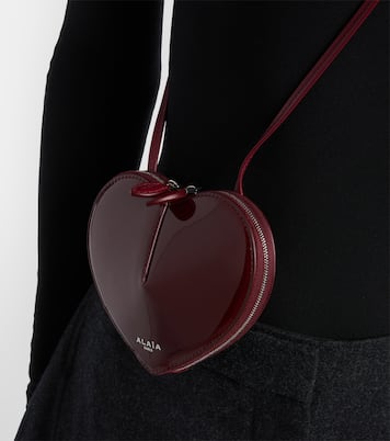 Sac à bandoulière Le Cœur en cuir verni | Alaïa