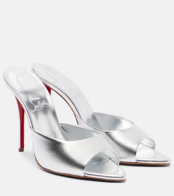 Miss Z 100 metallic leather mules | Christian Louboutin