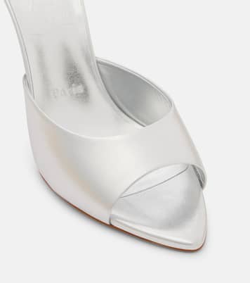Miss Z 100 metallic leather mules | Christian Louboutin