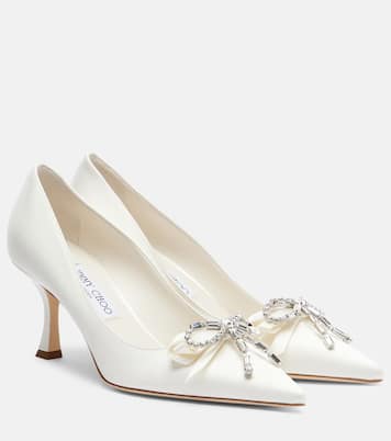Escarpins Auria en satin à ornements | Jimmy Choo