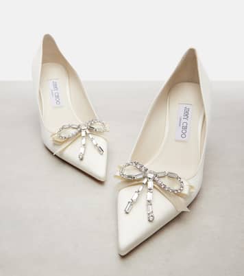 Escarpins Auria en satin à ornements | Jimmy Choo