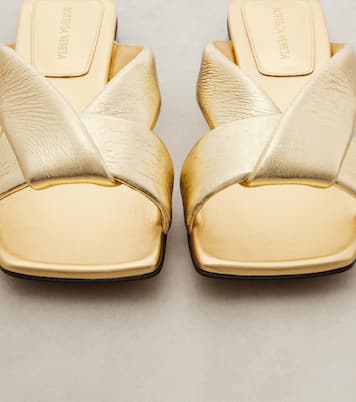 Riva metallic leather mules | Bottega Veneta
