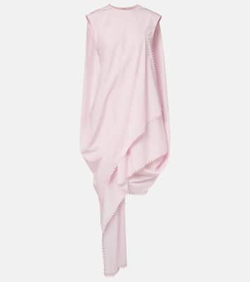Traversin asymmetric cotton poplin minidress | Jacquemus