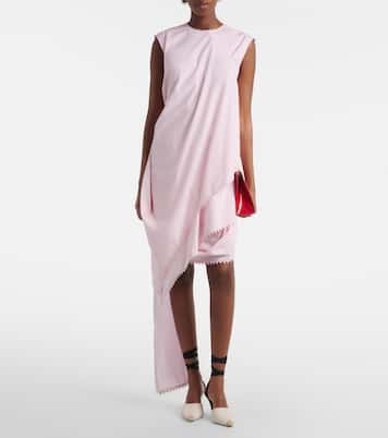 Traversin asymmetric cotton poplin minidress | Jacquemus