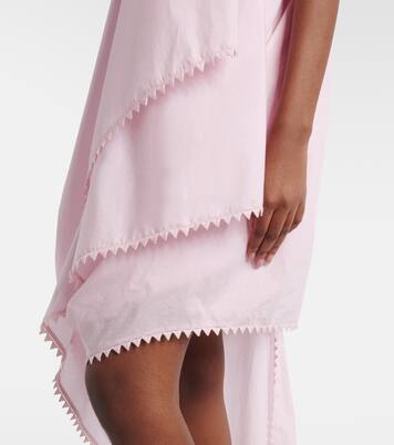 Traversin asymmetric cotton poplin minidress | Jacquemus