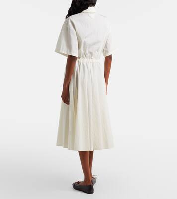 Cotton-blend polo dress | Prada