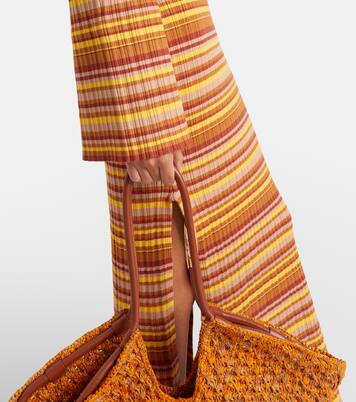 Rey cutout ribbed-knit striped maxi dress | Bananhot