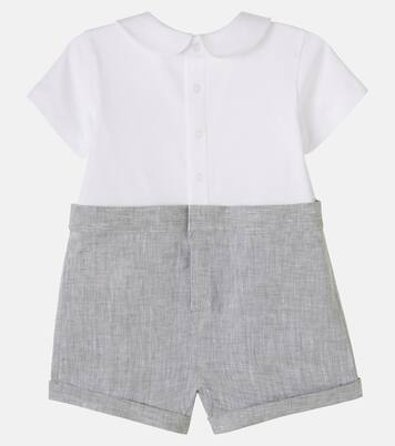 Baby Spieler aus Leinen und Baumwolle | Dolce&Gabbana Kids