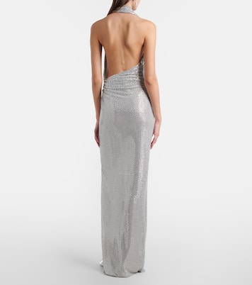 Maxikleid mit Kristallen | Self-Portrait