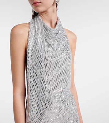 Maxikleid mit Kristallen | Self-Portrait