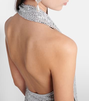 Maxikleid mit Kristallen | Self-Portrait