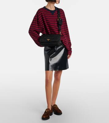 Bedruckte Loafers Chocolate aus Kalbshaar | Prada