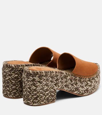 Suede platform espadrille slides | Farm Rio