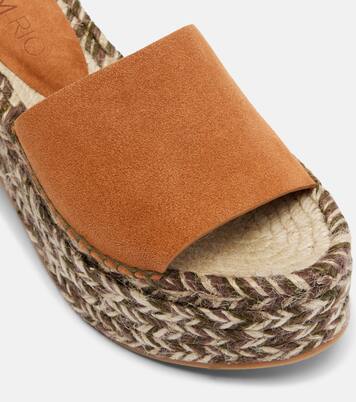 Suede platform espadrille slides | Farm Rio