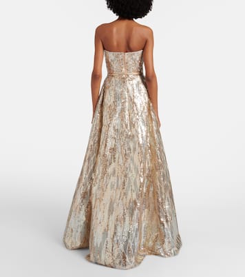 Sequined bustier gown | Elie Saab